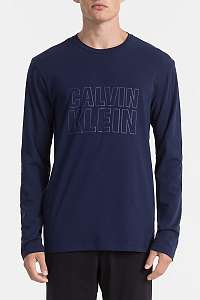 Calvin Klein tmavo modré pánske tričko L/S Crew Neck 
