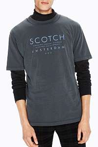 Scotch&Soda tmavo sivé tričko Garmet