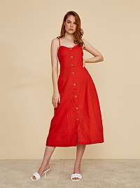 ZOOT červené midi šaty Anastacia