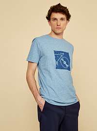 ZOOT modré pánske tričko Philip s potlačou